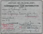 Rehorst Pieter 29-08-1899 Kentekenbewijs motorfiets.jpg